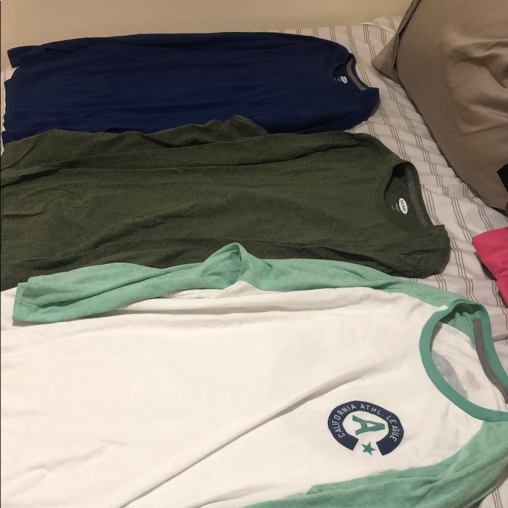 Three long sleeve men’s t shirts